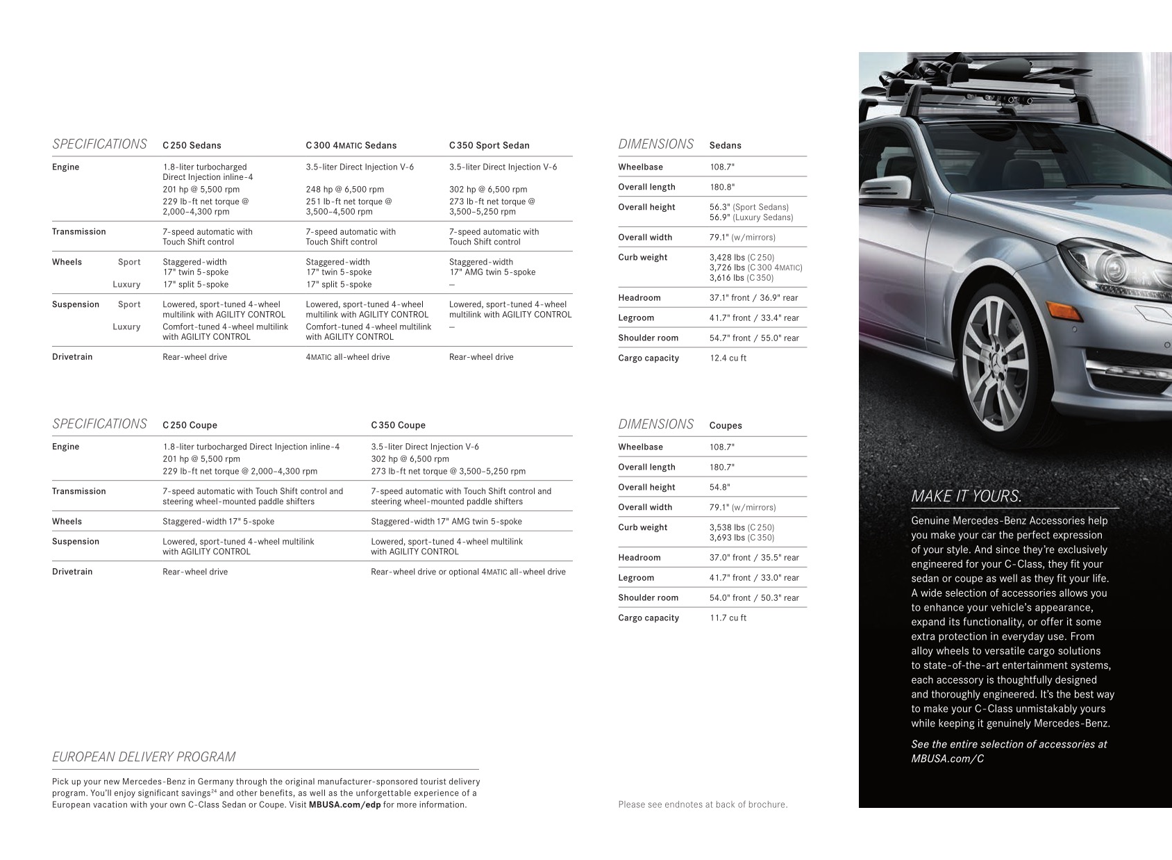 2013 Mercedes-Benz C-Class Brochure Page 21